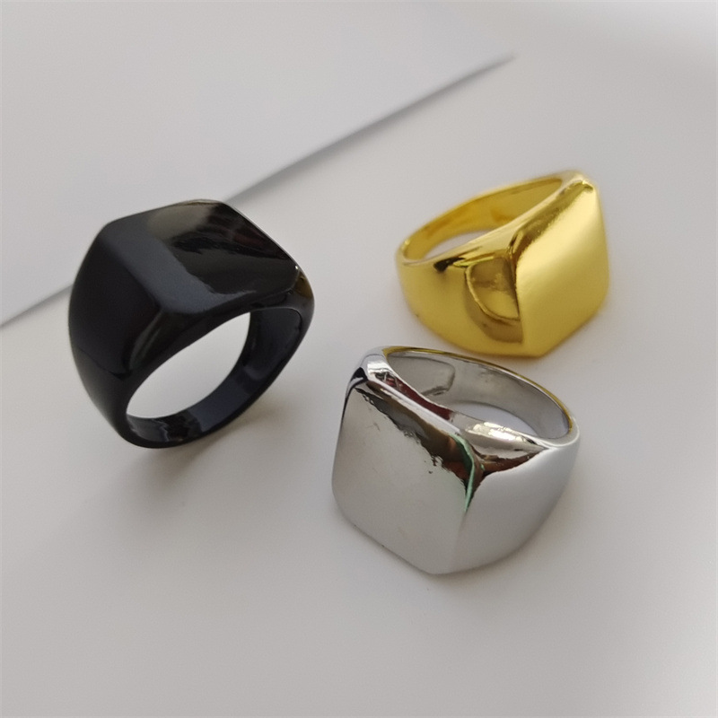 Fashion Geometric Copper Plating Rings