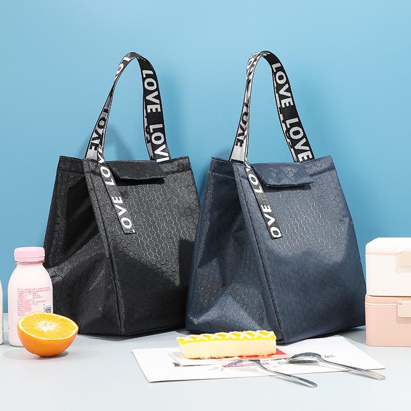 New Waterproof Lunch Bag with Handle, High-Quality Aluminum Foil, Thickened Insulated Bag for Office Workers