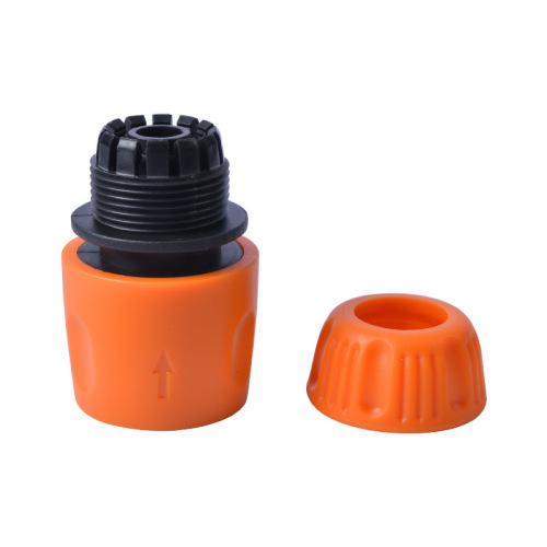 ABS plastic quick-connect car wash hose adapter 4-way water quick connector, nipple-type garden water gun fitting 1/2 water connection adapter