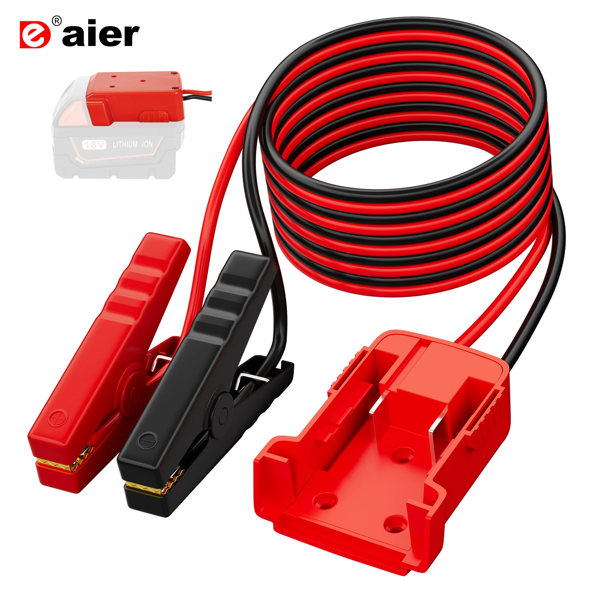 Портативный поперечный пусковой кабель Milwaukee, автомобильный вспомогательный стартер, преобразование запуска мощности автомобиля