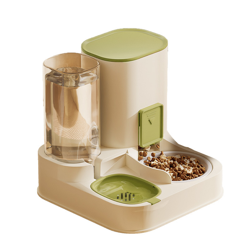 Tazón doble para gatos, alimentador automático de agua potable, tazón para gatos, lavabo para comer, alimentación para perros de gran capacidad, máquina de agua para mascotas