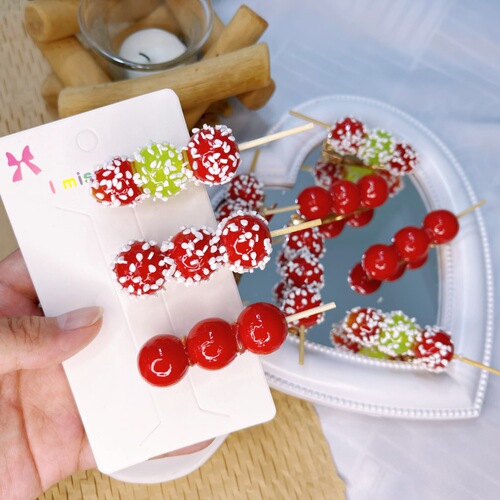 Snacks BBQ Creative Funny Hair Clips Head Accessories Personalized Hair Clips Ins Side Clip Yiwu Accessories Hair Accessories Duckbill Clip