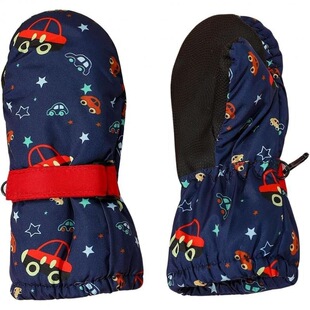 B 43308 Cartoon Print Kids Ski Gloves ��ͯ��ѩ���� �羳���l