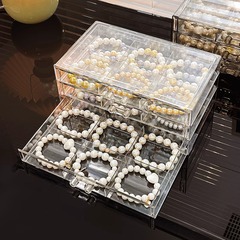 ブレスレット収納ボックス引き出しジュエリーボックスクリスタルブレスレットジュエリーハイエンド絶妙な大容量透明ブレスレットボックス