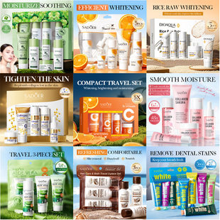 (Cross-border trading), nutritious collagen for traveling, soothing set for skin care, 6 pieces
