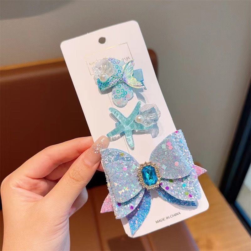 Niños Aisha princesa banda de cabello de niña hielo y nieve con dientes antideslizante banda de cabello acrílico coreano clip de cabello