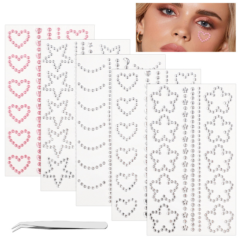 Angel Tears Drill Elf Eyes Sticking Diamond Love Five-pointed Star Even Drill Flower Even Drill Root Sticking Laser Five-pointed Star