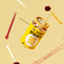 【专利款】食品级塑料水果叉子家用创意好运求签蛋糕两齿叉子果叉