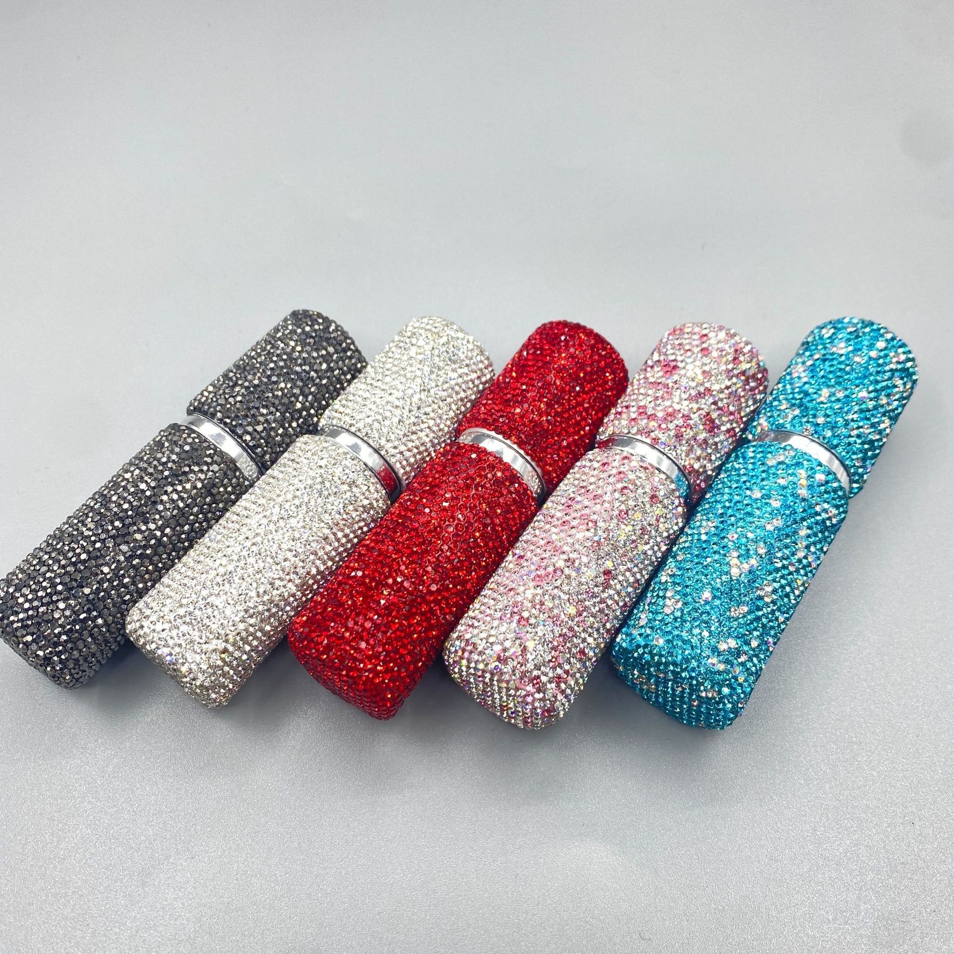 镶钻香水分装瓶真空按压小样瓶10ml化妆旅行迷你小喷雾瓶子爆款