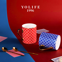 欧式骨瓷马克杯水杯办公室家用陶瓷咖啡杯情侣杯下午茶茶具礼盒装