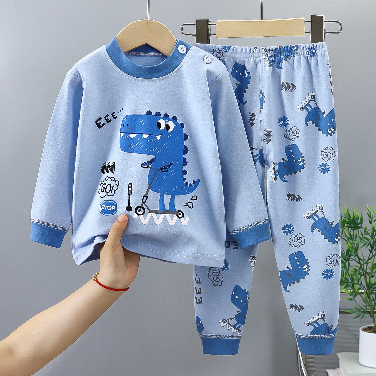 Детский костюм нижнего белья, хлопковая пижама для девочек, комплект верха и низа, хлопковая домашняя одежда для мальчиков, детская одежда оптом