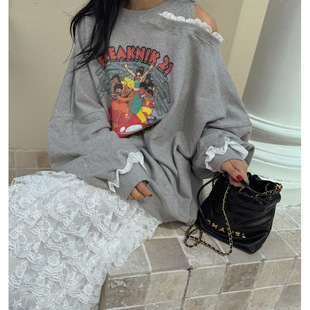 Cartoon Print Sweatshirt