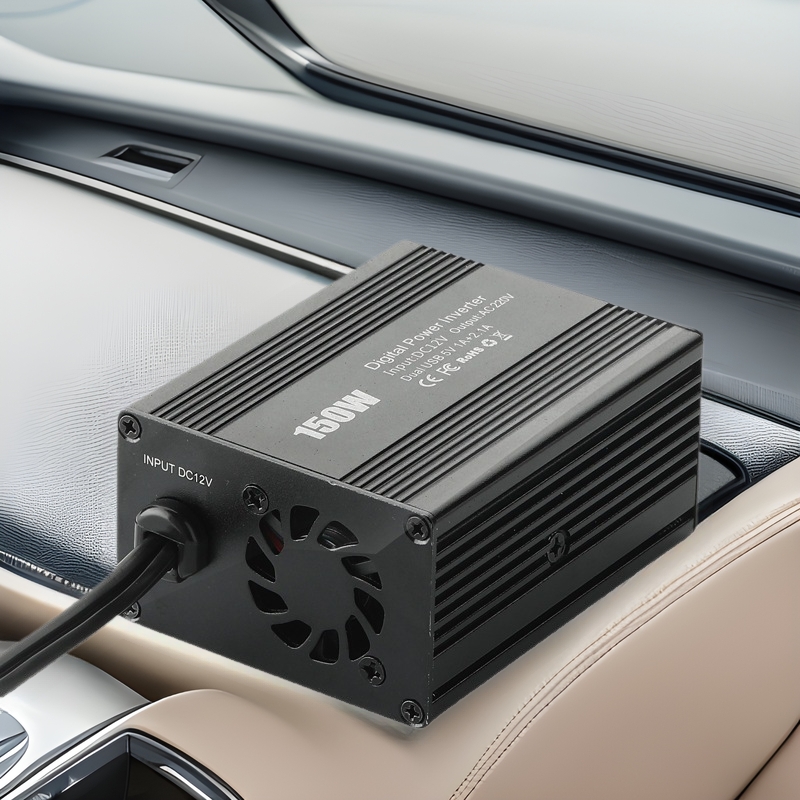 12v转220v车载逆变器150W升压器USB2.1A输出高效能逆变器