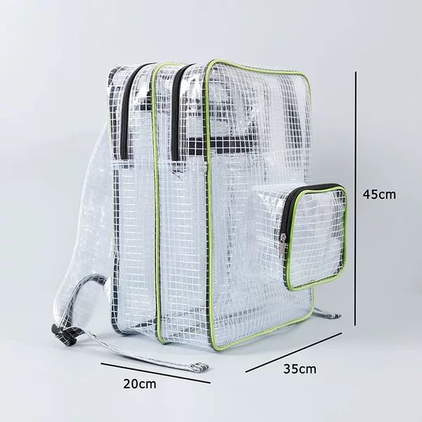 Cold-Resistant, Dust-Free, Thickened Anti-Static Grid Bag with Double Main Pockets 45*35*20, Load Capacity 20kg, Double Shoulder Backpack Fab Bag