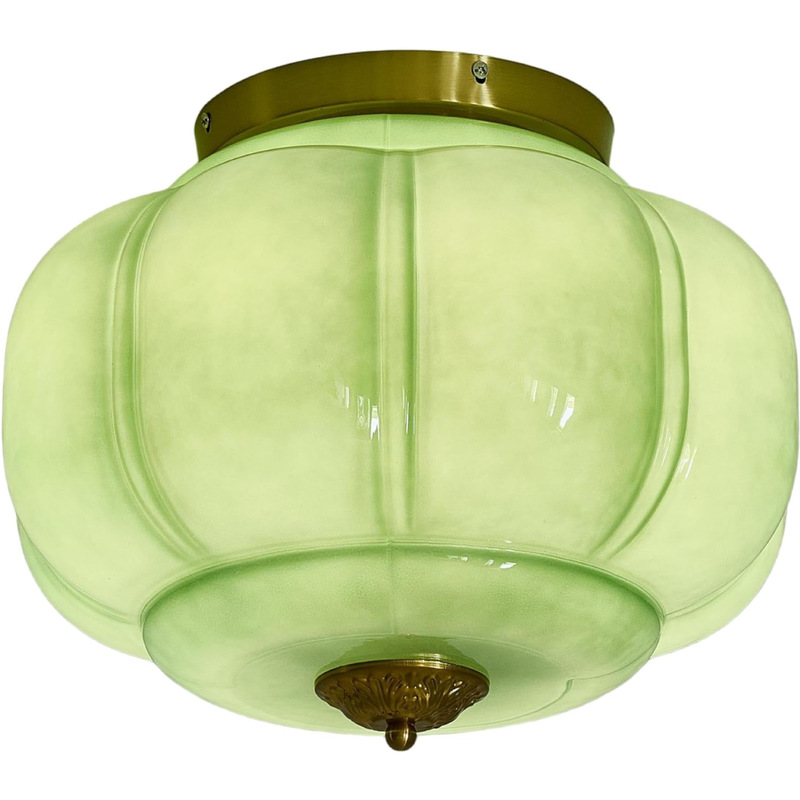 Amazon Medieval Semi-Flush Mount Ceiling Chandelier, White Green Glass Hallway Light, Metal Amazon Medieval Semi-Flush Mount Ceiling Chandelier, White Green Glass Hallway Light, Metal