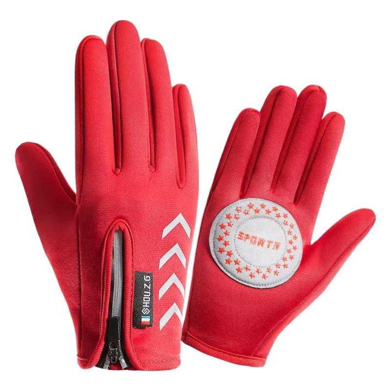 Guantes cálidos para niños niñas al aire libre ciclismo esquí patinaje forrado de lana impermeable invierno guantes de estudiante para niños