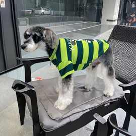 宠物衣服狗狗夏天短袖款薄款条纹款约克夏泰迪比熊可爱衣服小型犬