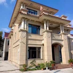 天然黄金麻别墅外墙干挂大理石花岗岩火烧板中黄荔枝纹光面黄锈石-阿里巴巴