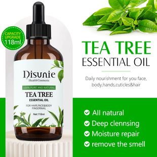 Cross-border Disunie tea tree essential oil skin moisturizing brightening 118ml massage essential oil factory wholesale body oil
