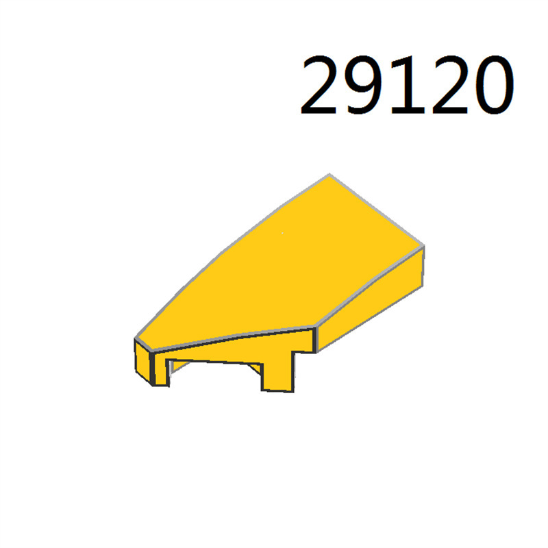 [50g minimum order] domestic building blocks 29120 right 1x 2 wedge-shaped arc light panel toy accessories parts assembly