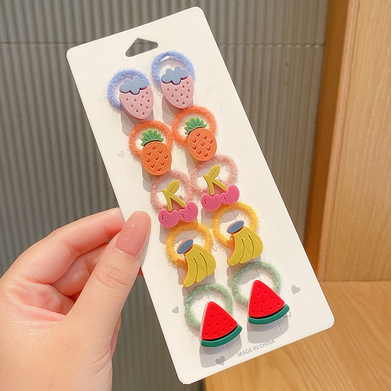 Los niños de la banda del pelo del bebé de la historieta no lastiman la banda de goma del pelo de la niña volumen del pelo menos cuerda del pelo del bebé