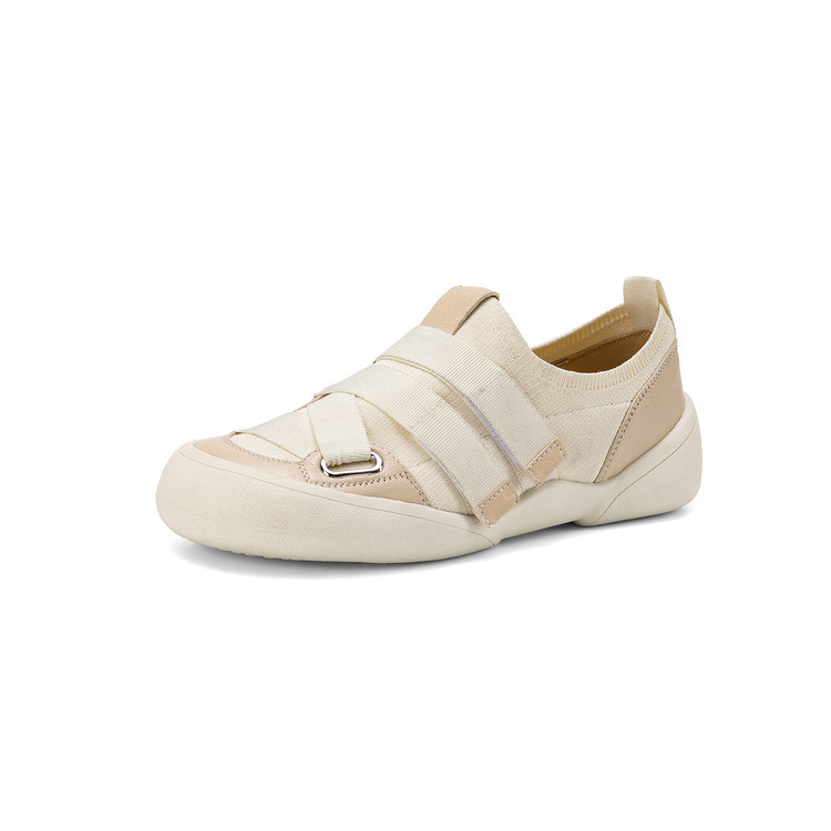 Giày sneaker nữ chunky đế dày da dê phối màu cao cấp — màu đen, màu trắng ngà chi tiết 88