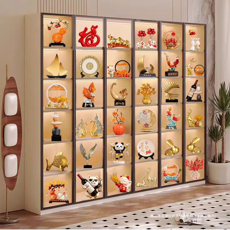 现代酒柜装饰摆件轻奢高档家居客厅电视柜玄关办公室展示柜工艺品