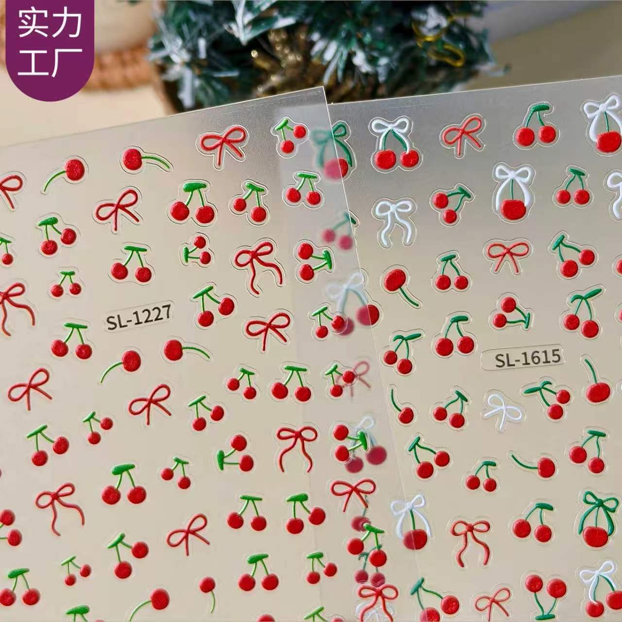 nail stickers with bow