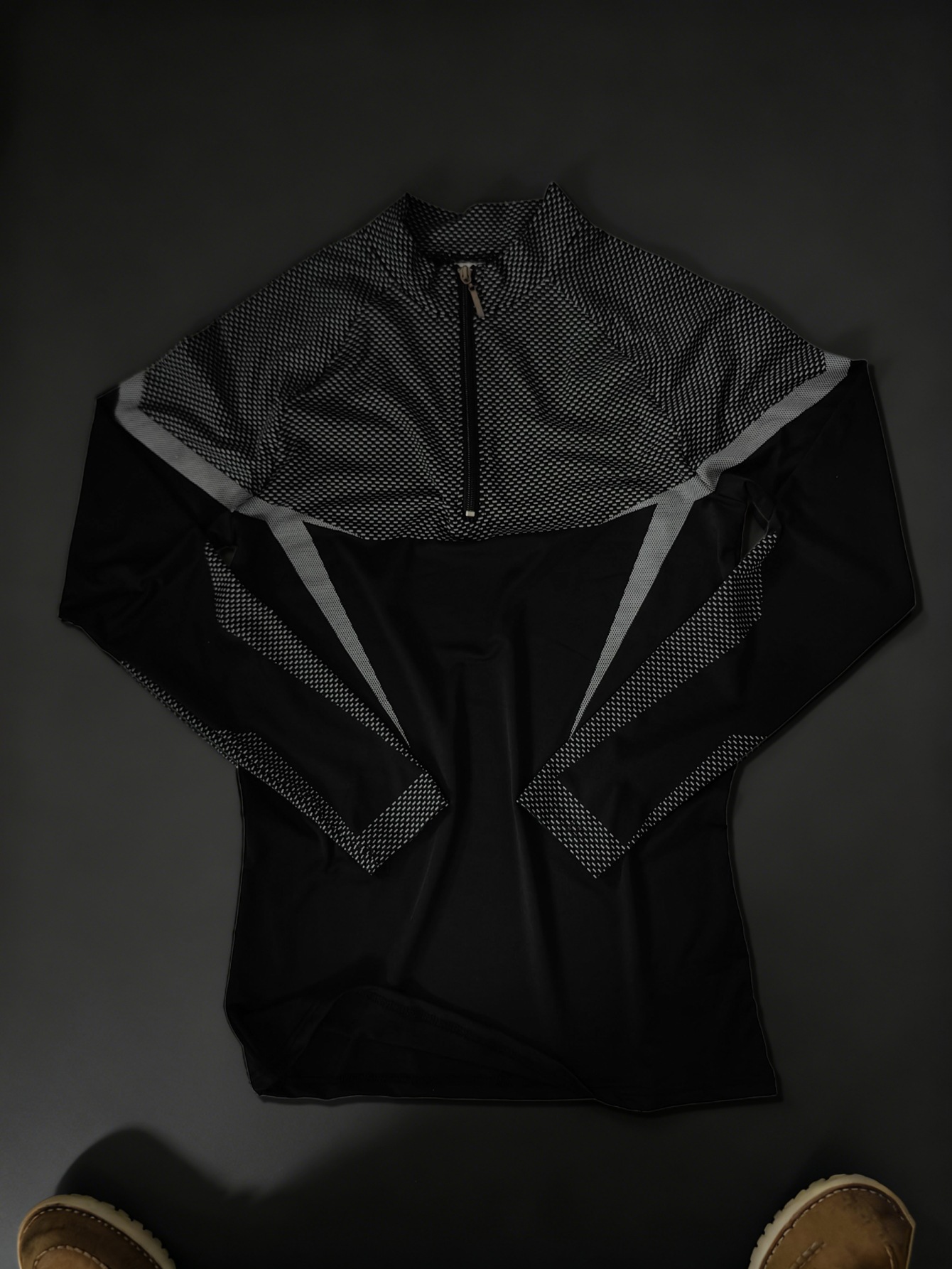 Men's Athletic Shirt Long Sleeve Quick Dry Workout Top For Gym_voghion.com