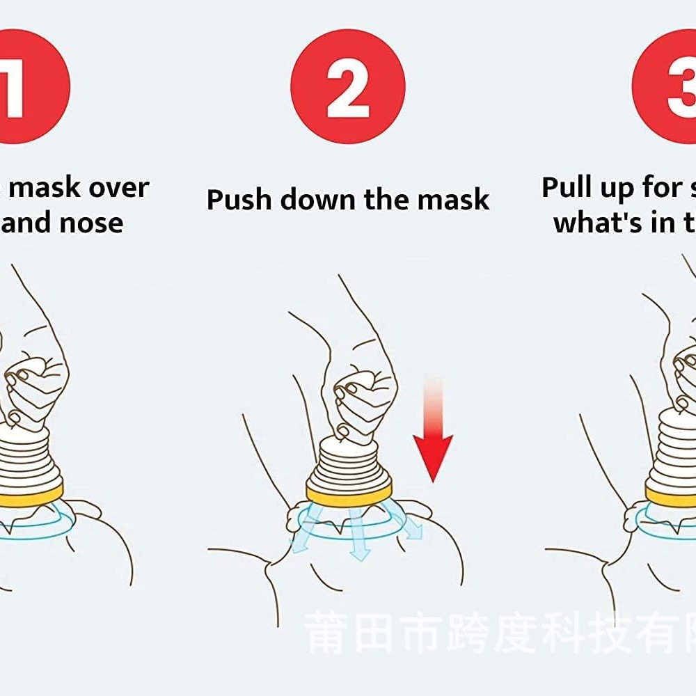 Span explosión Asfixia Dispositivo de Rescate entrenador de respiración sofocante Máscara de Rescate de Emergencia Corazón Artificial