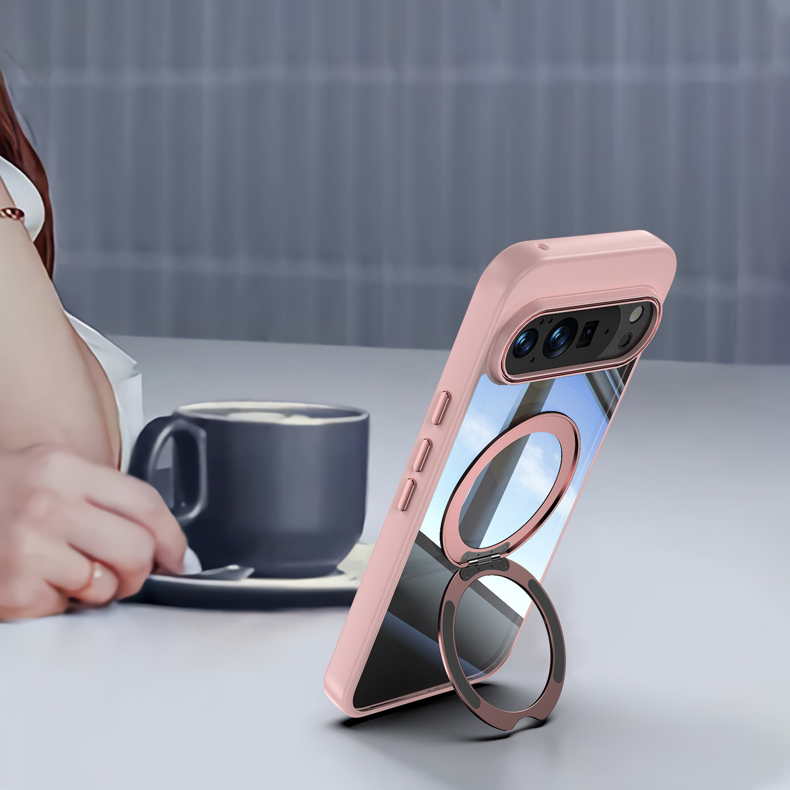 Magnetic Case For Google Pixel 10 Pro Xl With Rotating Kickstand_voghion.com