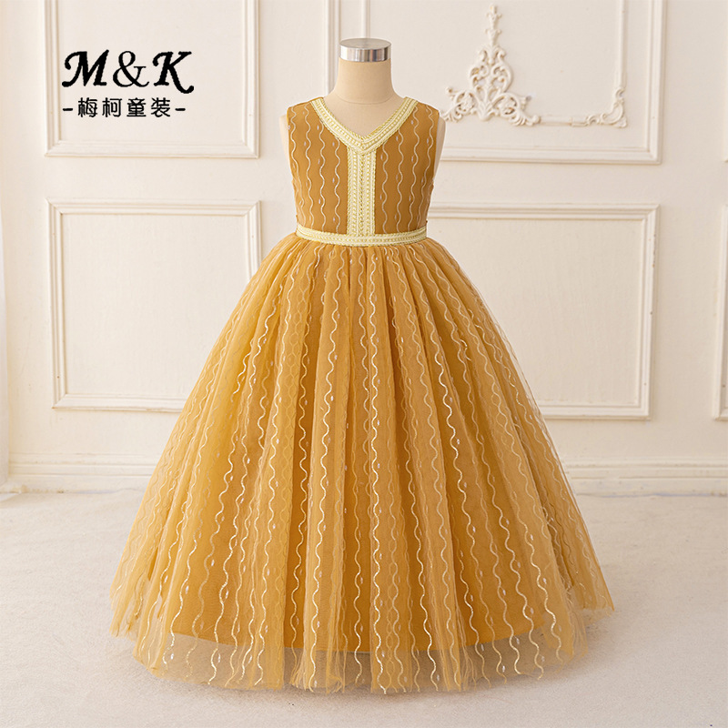 2026 nuevo vestido de niños vestido de espectáculo vestido de princesa vestido de cumpleaños vestido de flores vestido vestido de niños vestido