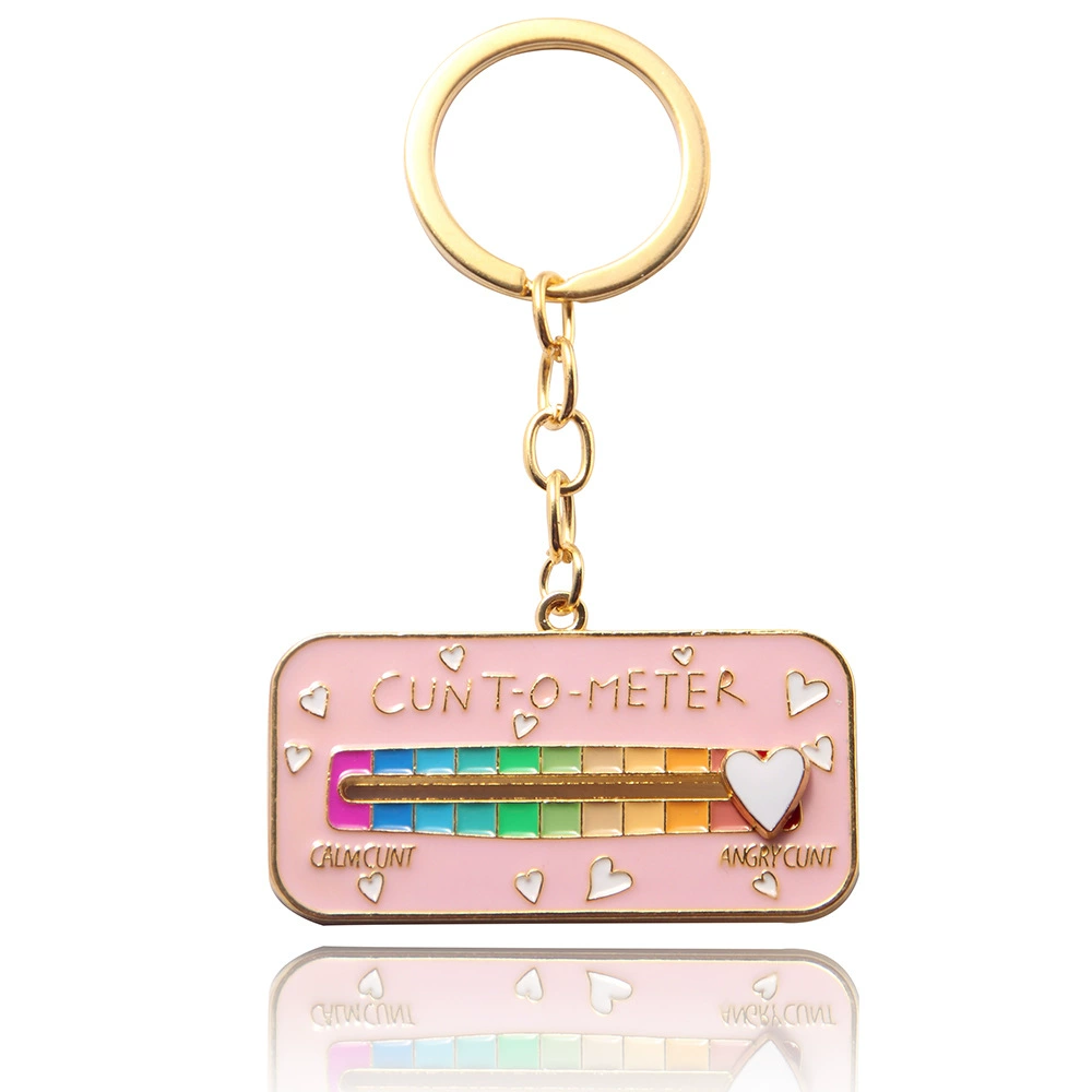 Rainbow emotional adjustable keychain, badge, brooch