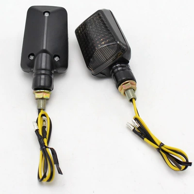 Dönmə işıqları Indicator Light Motorcycle Turn Signal - black-shell
