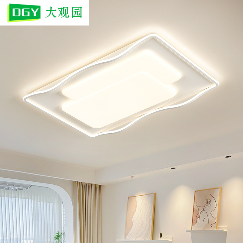 Luz de techo de la sala de estar moderna y simple lámpara principal de la sala de estar lujosa nórdica lámpara de comedor minimalista estudio lámpara Zhongshan 270L