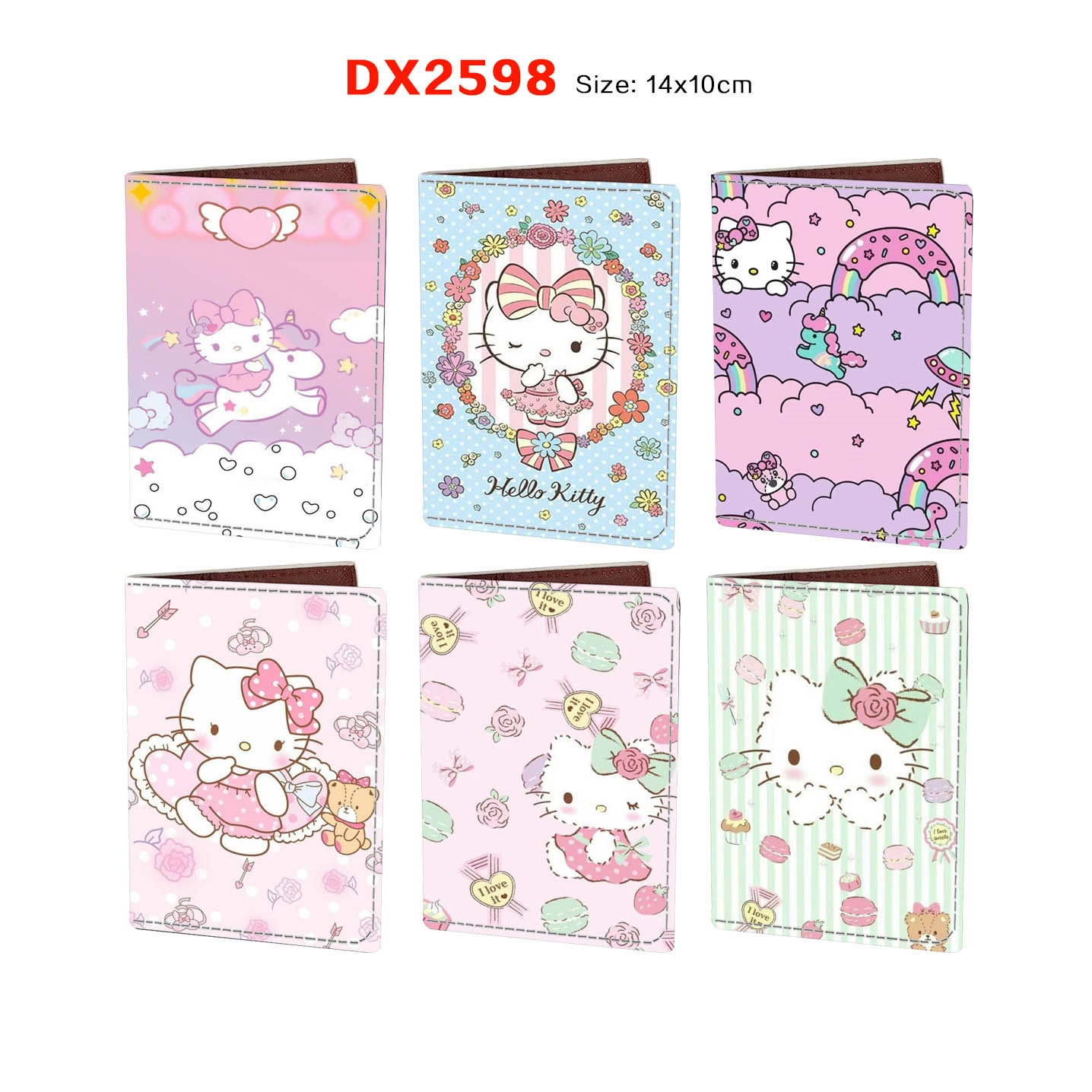 Cross-border TEMU отправляет JIT Xiyin Shein Travel KT кошка паспортная сумка Sanrio ID папка для печати