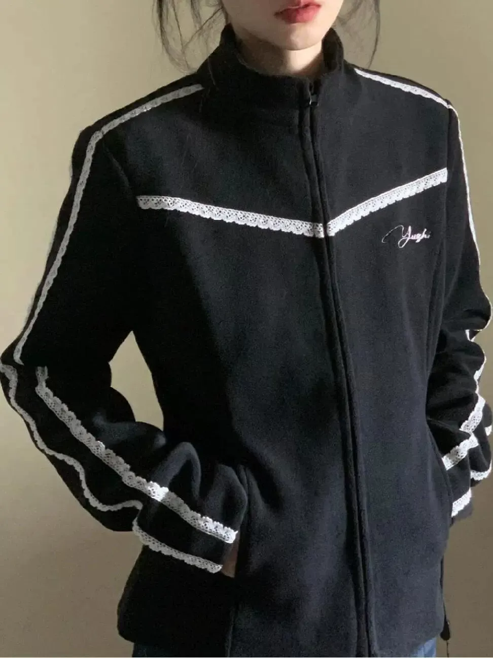 Кружевной ретро-демисезонный пиджак, американский стиль, slim fit