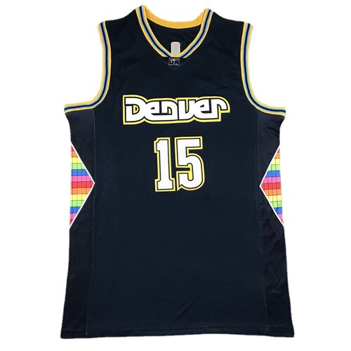 Summer cross-border jersey Nuggets 15 Jokic jersey 27 Murray embroidered basketball uniform men's sports training uniform casual