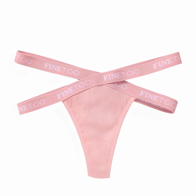 European and American Style Sexy Hollow-Out Panties for Women with Cross Straps, Letter Design, Sporty High-Slit Ribbed Comfortable Cotton Crotch Thong European and American Style Sexy Hollow-Out Panties for Women with Cross Straps, Letter Design, Sporty High-Slit Ribbed Comfortable Cotton Crotch Thong