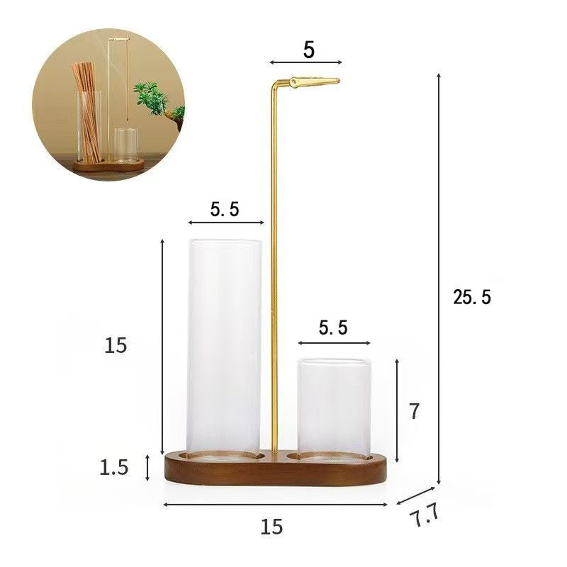 Retro color 8 figure incense burner