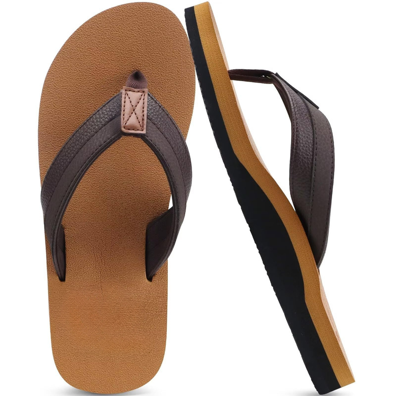 Men's Flip Flops with Arch Support Vacation Travel Office Plaid Cushioning Walking Clip Toe Sandals Slip-On Men's Flip Flops with Arch Support Vacation Travel Office Plaid Cushioning Walking Clip Toe Sandals Slip-On
