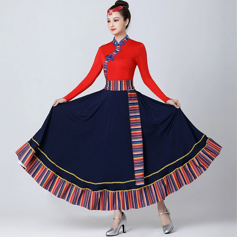 Новый тибетский костюм для исполнения тибетский костюм для упражнений в тибетском стиле