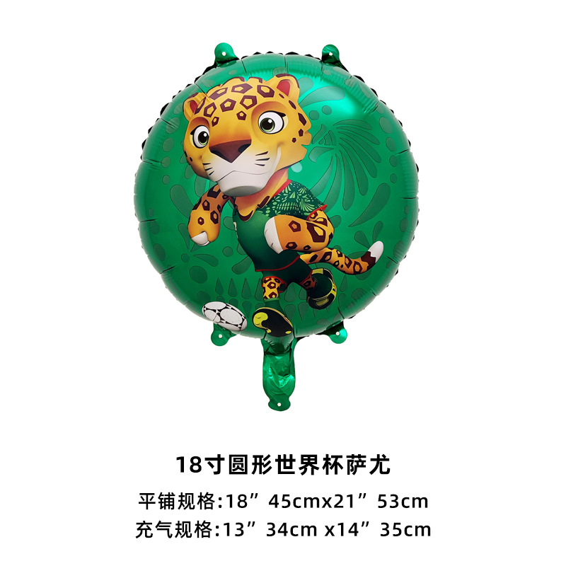 Transfronterizos 2026 Copa del Mundo Serie de globos Estados Unidos, Canadá, México Juego de fútbol Globo de aplausos Globo de trofeo Globo