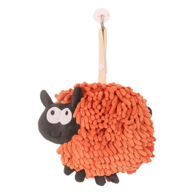 Милый еж синель полотенце висит ягненок гандбол абсорбирующее быстросохнущее полотенце для рук оптом