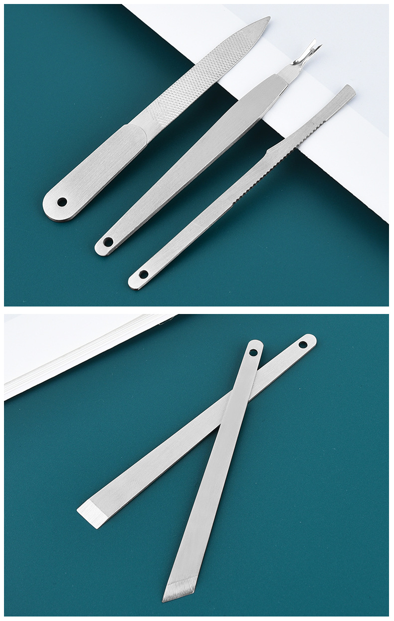 不锈钢修脚刀美甲美容修死皮刀修甲修脚工具去死皮老茧扬州三把刀详情10