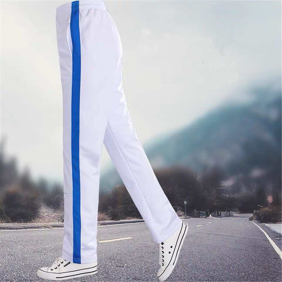 White Pants/blue wide bar (thick)