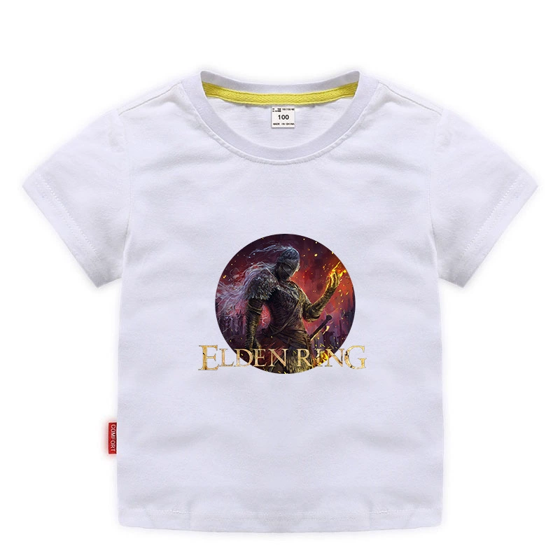 Новая игра ELDEN RING Elden Fasun Dharma Old Master Mid -Seasons Детская футболка с коротким рукавом сентября