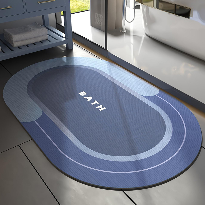 硅藻泥地垫浴室卫生间门口吸水垫防滑家用厕所脚垫子地毯入户耐脏