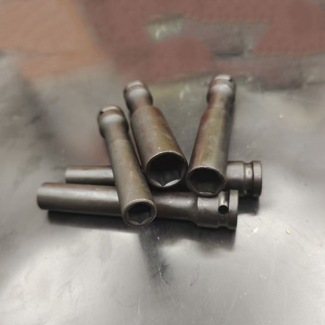 Llave de manguito de pared delgada alargada 1 / 2 manguito hexagonal interno 120mm de longitud llave eléctrica de acero de silicio-cromo