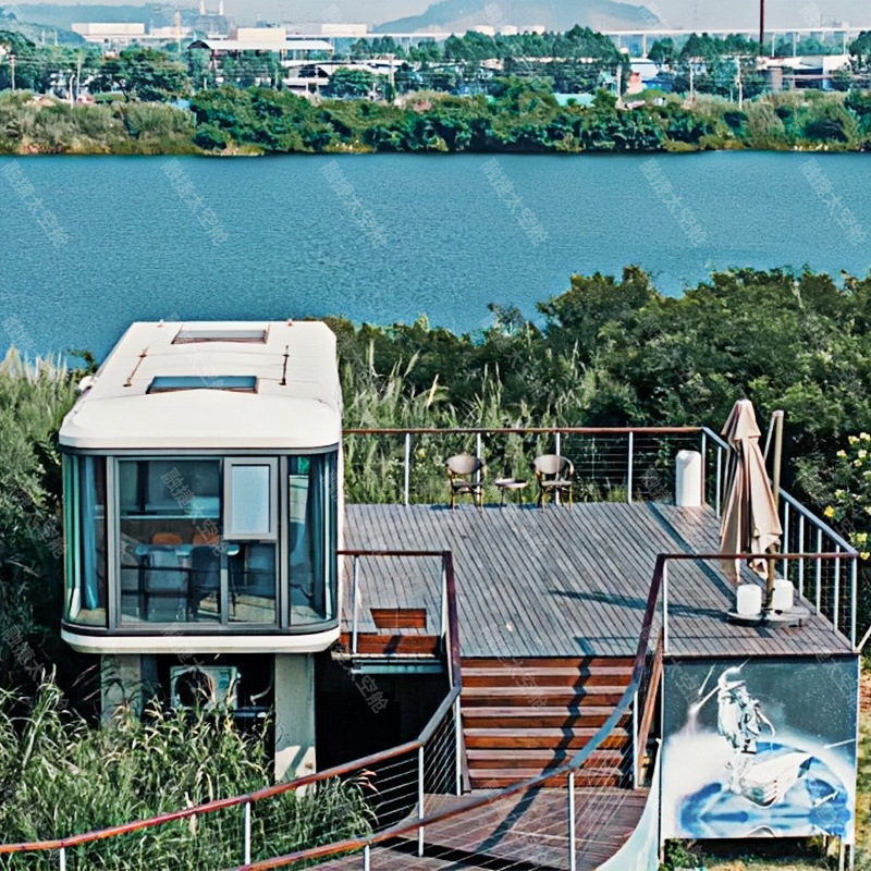 Capsule house Rongjie cápsula espacial casa móvil casa de familia al aire libre comercio exterior manzana almacén cápsula casa fabricante